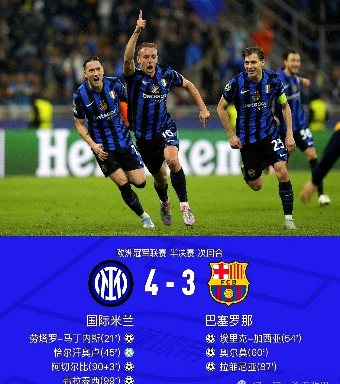 国米客场告捷，意甲豪门排名不断攀升